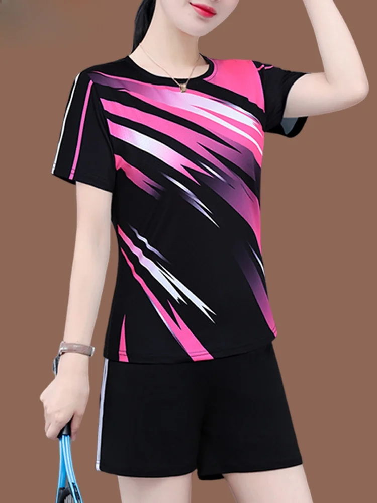 TUCANO Ice Silk Qui Dry Set Women's Summer 2025 New Faion Thin Breathable Qui Dry Sports Wear Two Piece Set