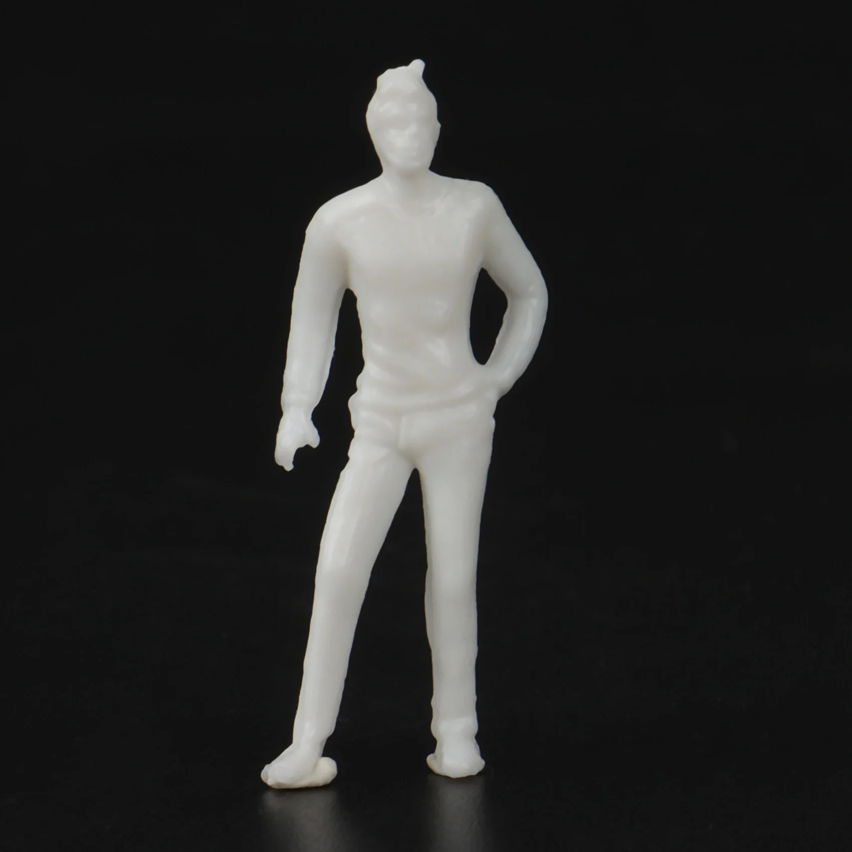 Figurines blanches en plastique, modèle rw, échelle 00, jardin, 10 pièces, 1:50