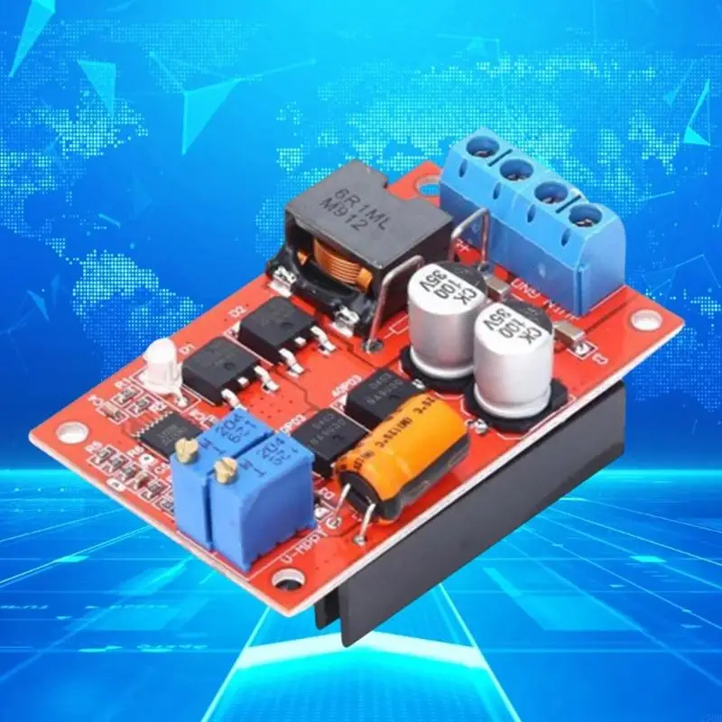 Regulador solar MPPT inteligente 5A Variable continua DC5-26V Recuperación carga gotas con indicadores estado LED