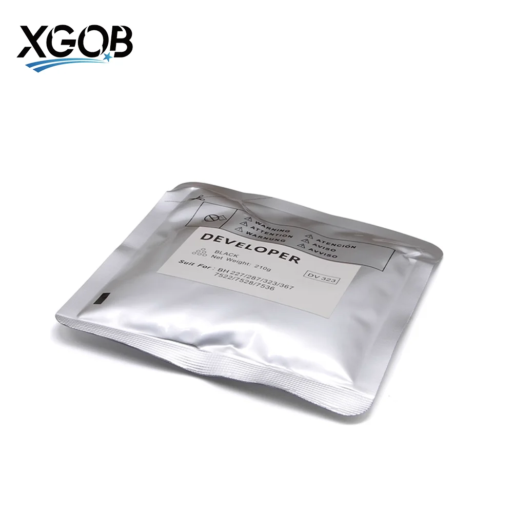 1Bag/210g DV323 Developer Powder For Konica Minolta Bizhub 323 367 287 227 7522 7536 7528 High Quality Compatible iron Carrier