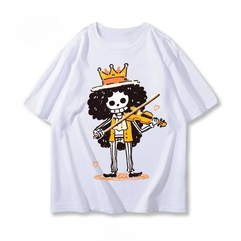 Bandai Japanese Anime One Piece Tony Tony Chopper Print T-shirt Men Women Cotton O-neck Short Sleeve Casual Tops