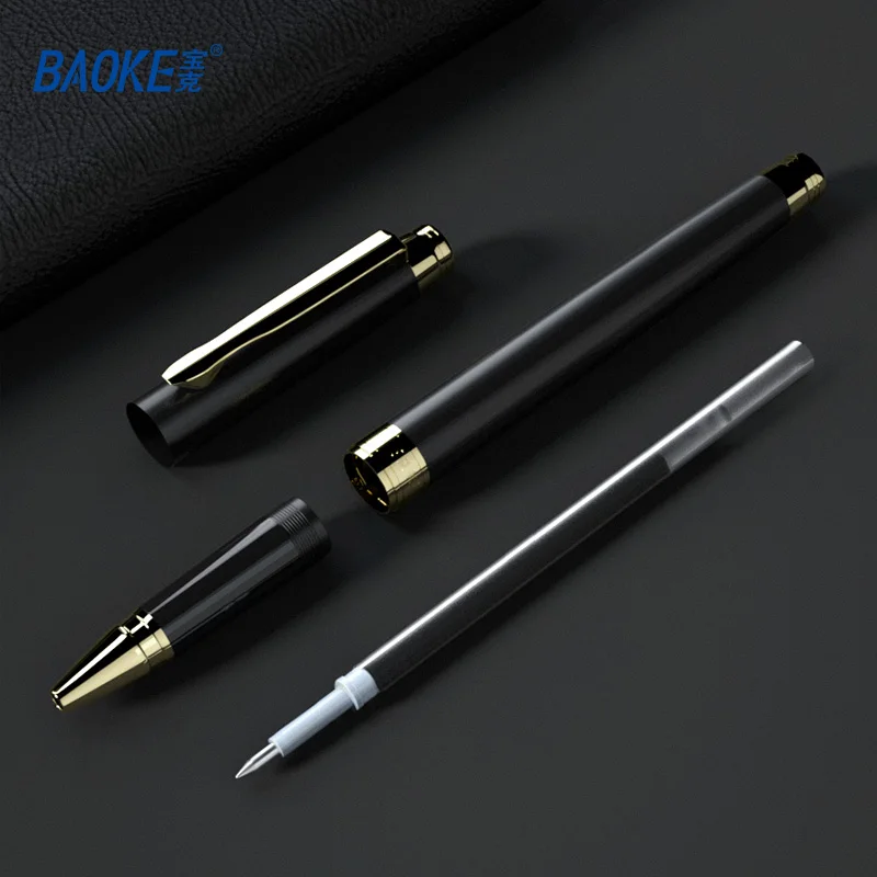 BAOKE PM177 12pcs 0.5mm Exquisite Metal Gel Pen Set