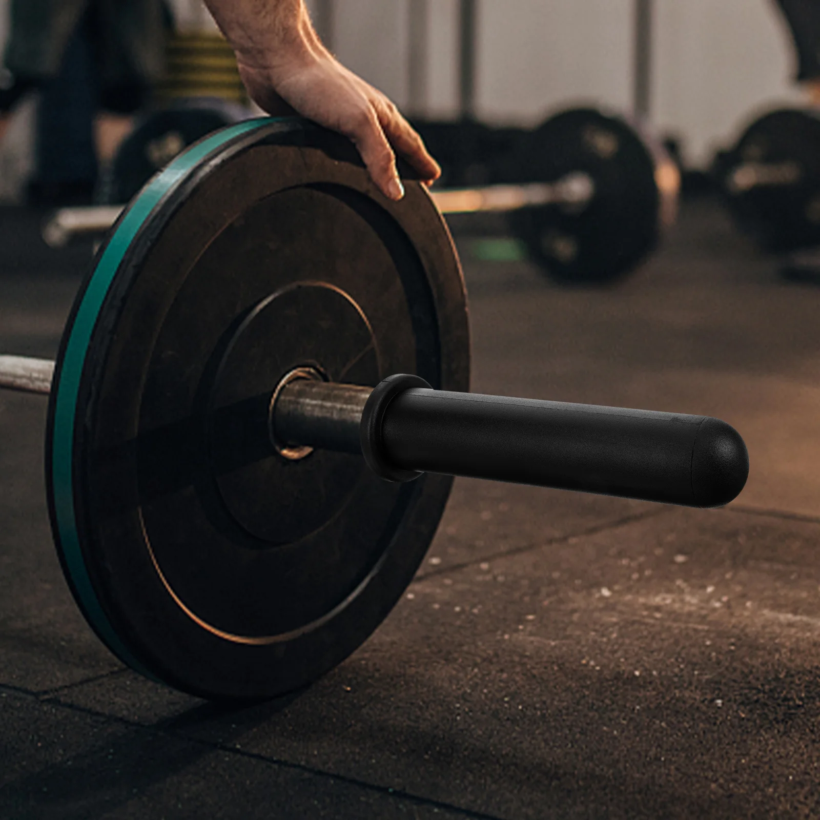 

Barbell Rod Handle Grips Anti Skid Plastic Cover For Barbell Dumbbell Gym Accessories Home Club Use Stable Performance