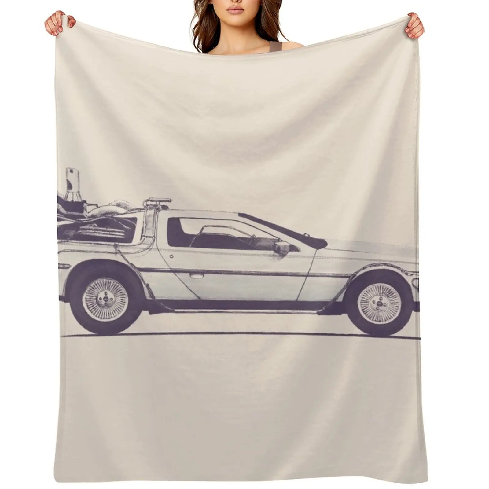 

Delorean Throw Blanket christmas decoration anime Travel valentine gift ideas Blankets