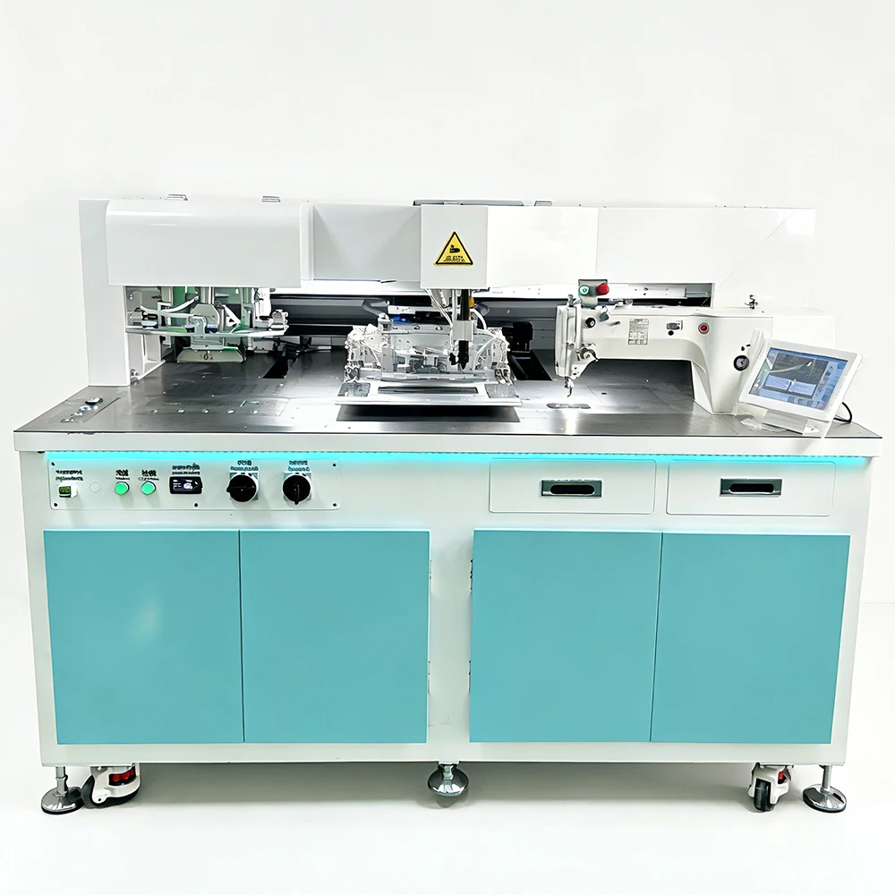 Programmable Automatic Zipper Sewing Machine Laser Pocket Open Pocket Welting Stitching Machine