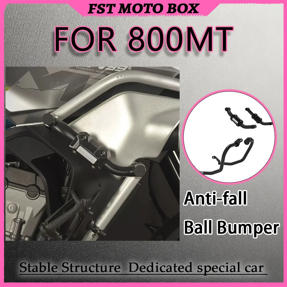 FOR Adventure Motorbike Protection Bundle Rust-Proof Crash Bar & Shatter-Resistant Sliders for 800MT All-Weather Adventure Ready
