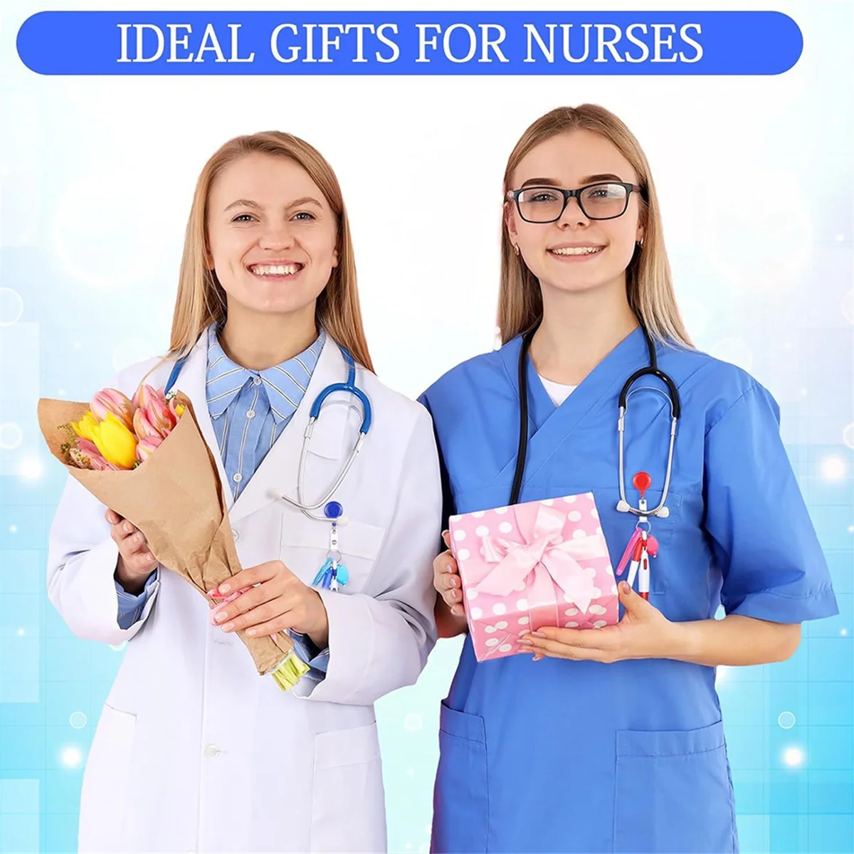 

Y03A, 6 упаковок, катушка для значка, выдвижная ручка, зажим для ручек с мини-маркером, ручки для медсестры, неоновый маркер, светодиодный брелок для ключей, кольцо для ключей