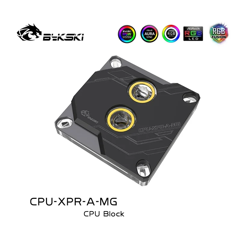 

Bykski Cpu Water Cooling Block CPU-XPR-A-MG for Intel 1700/115x /2011, Black 5V RBW, Computer Water Liquid Cooling Water Cooler