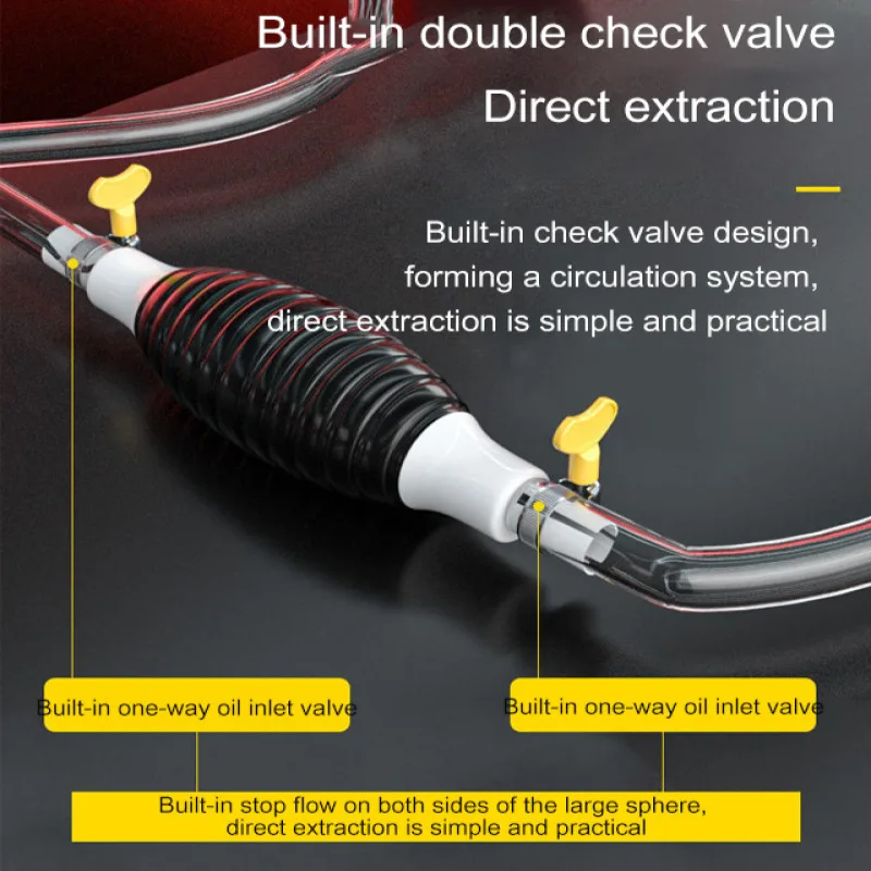 Explosion manual pumping oil suction multi-functional pumping artifact deflector fuel tank pumping tube large suction tube