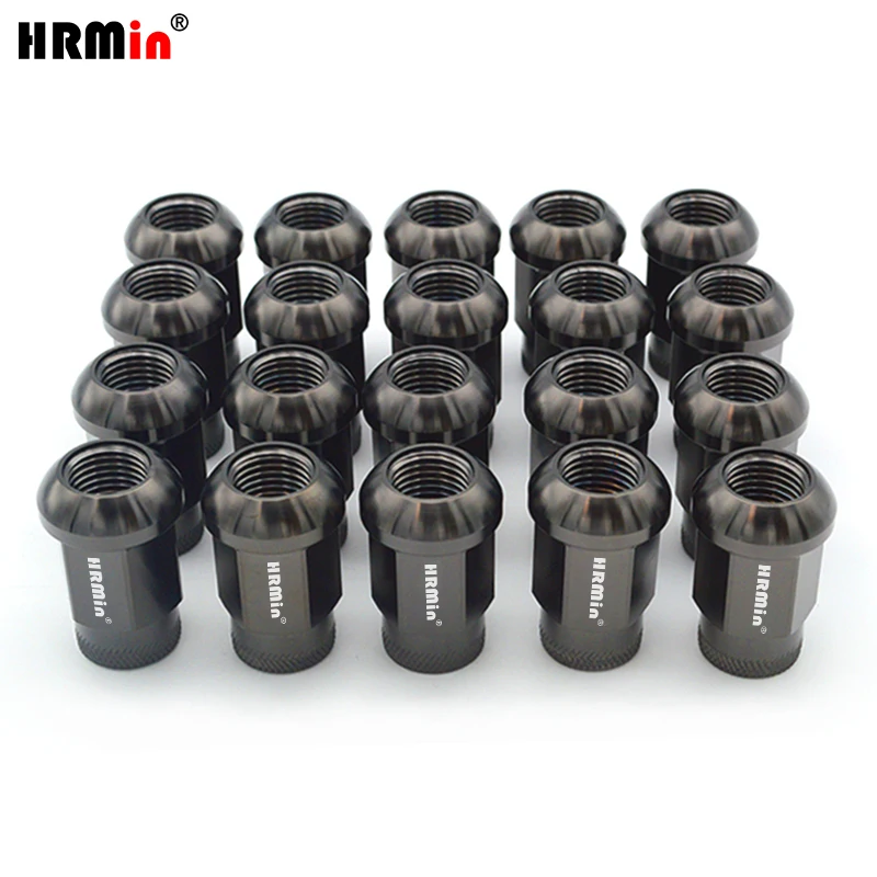 HRMin Factory 10.9 grade Gr5 titanium ball seat knurled wheel nut titanium nut titanium screw M12*1.5/M14*1.5mm 20pcs