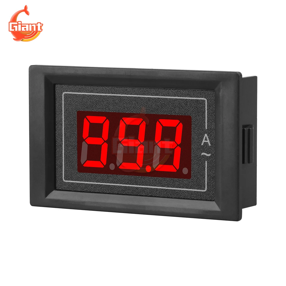 D85-5035A AC220V 100A Mini Digital Ammeter Single-phase AC Current Meter Tester Ammeter Panel Monitor Indicator With Transformer