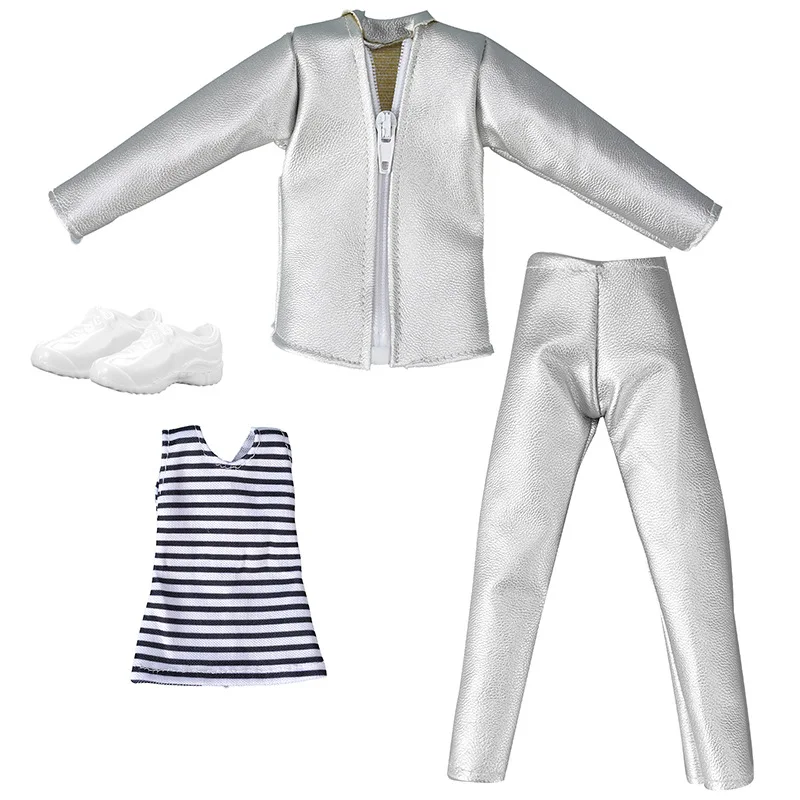 

6 Minutes 30CM Bobby Old K Men Doll Fashion Trend Leather Jacket Pants Multicolor Suit Toys Clothes Boys Girls Birthday Gifts