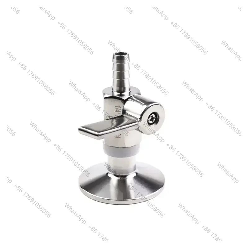 MINI Ball valve Stainless steel Handle 7mm 10mm 8mm 12mm Pipe Pagoda adapter to  Tri Clamp 1.5