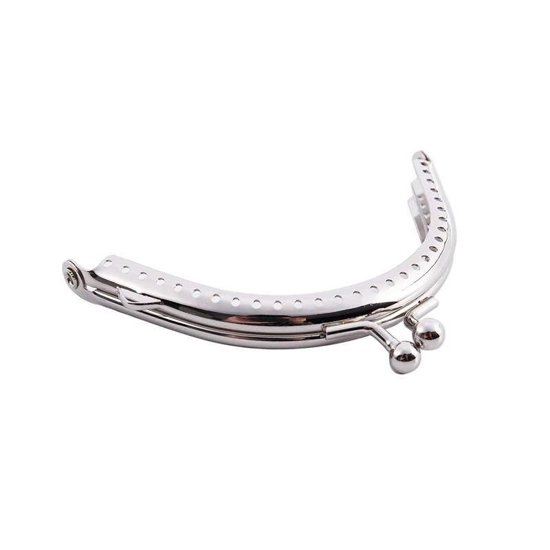 Promotion! 5 Metal Frames Snap Clasp Arch Pattern Coin Style Purse Silver
