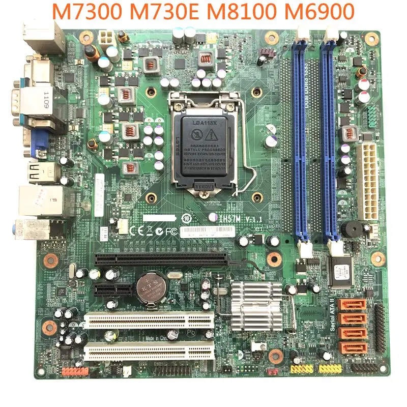 

IH57M For Lenovo M7300 M730E M8100 M6900 Motherboard H57H-LM Mainboard 100%Work