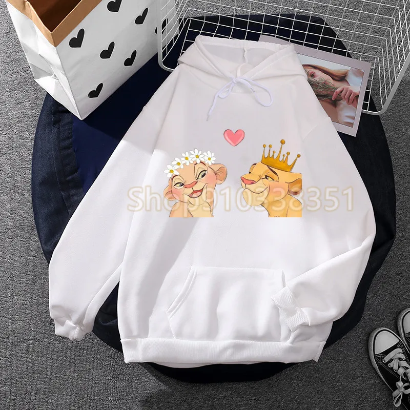 New Fashion The Lion King Simba Printing Hoodies Women Autumn And Winter Hakuna Matata Sweatshirt Sports Loose Hoodie Casual Top