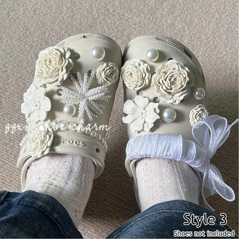 

Подвески для обуви, набор с отверстиями, пряжка для обуви, 3D цветы, украшения для обуви, сделай сам, цветок для обуви, модный новый стиль, букет, классическая обувь, аксессуары