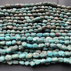 Hubei Raw Turquoise Nugget Beads 100% Natural Gemstone Genuine Natural Gem Stone for Bracelet Diy Healing Power Jewelry Making