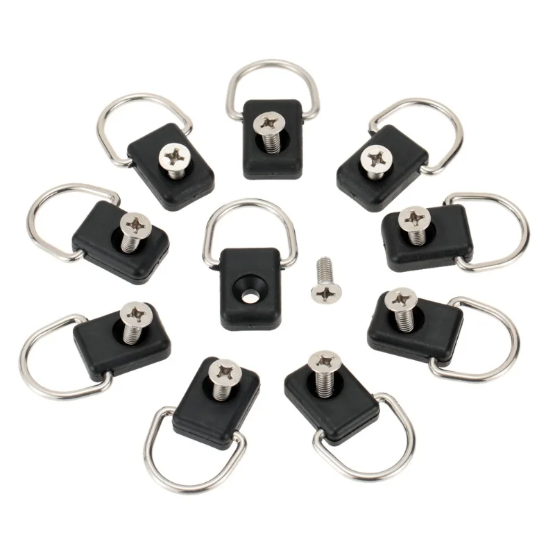 

10pcs High Quality Kayak D Rings Outfitting Rigging For Boat Canoe Kayak Accessories