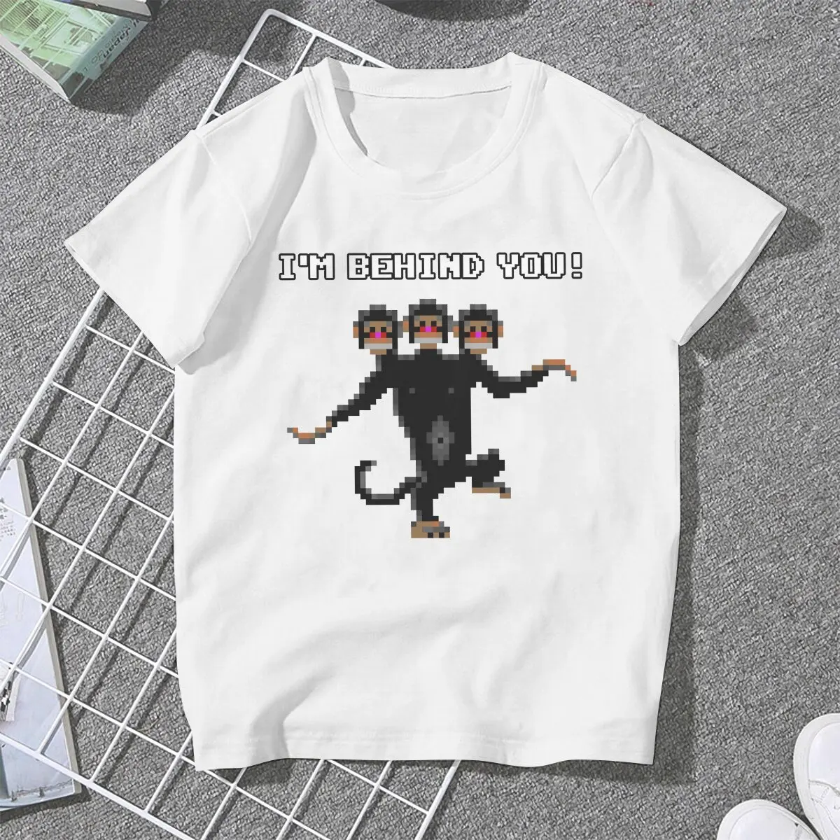 Monkey Island BEHIND YOU Tshirt Homme Women's Clothes Unisex Blusas T Shirt For Women