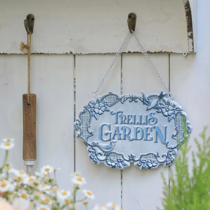 Metal Welcome Sign For Front Door Farmhouse Porch Outdoor Residence Handmade Rustic Family Gifts Wall Decor