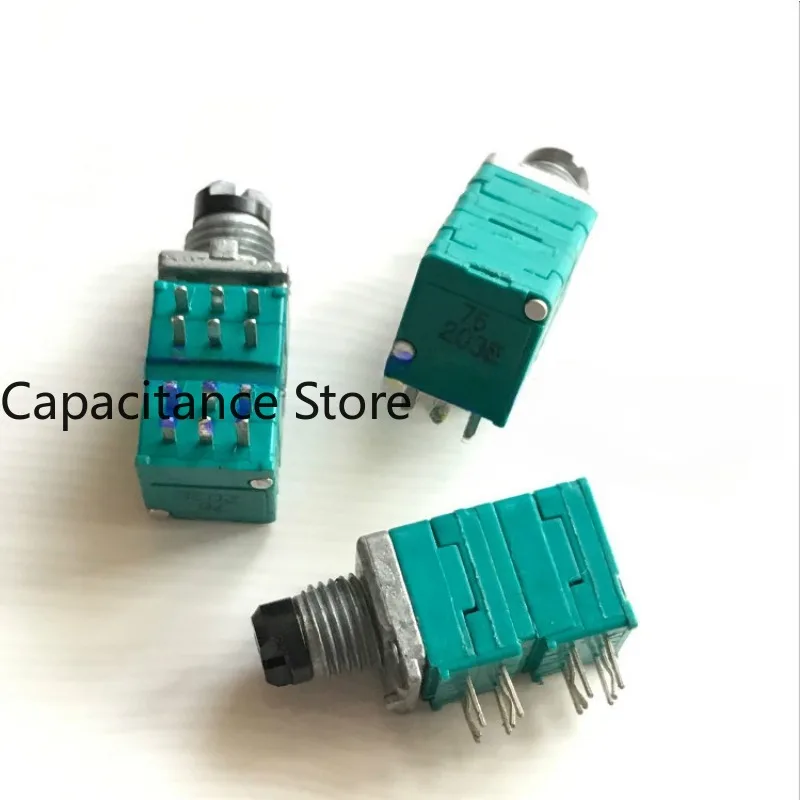 5PCS RK097 precision potentiometer with stepper 4-link E20K/E50K amplifier, sound volume 12 pins