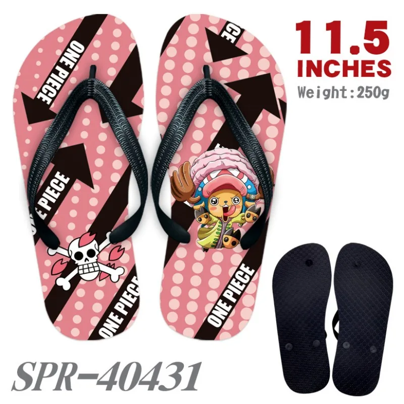 Anime One Piece rufy infradito Kawaii Cartoon Chopper pantofole estate Casual Outdoor infradito Beach Animation pantofole regali