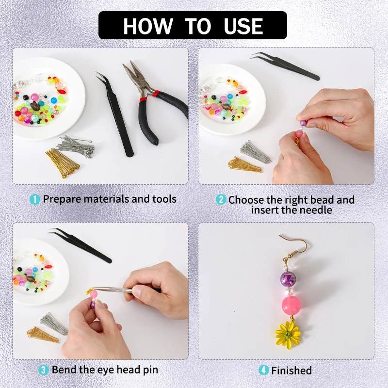 100-200 Teile/los Zink-legierung Auge Kopf Pins Eyepins Nadeln Perlen für DIY Schmuck Machen Erkenntnisse Zubehör Liefert 8 farben – Detail 7