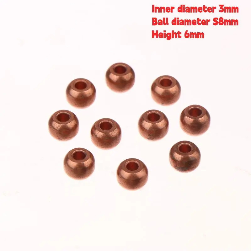 

10PCS Miniature Spherical Bearings - 3mm Inner Diameter, 6mm Height, Powder Metallurgic Oil Bushing, High-Precision Gear Parts