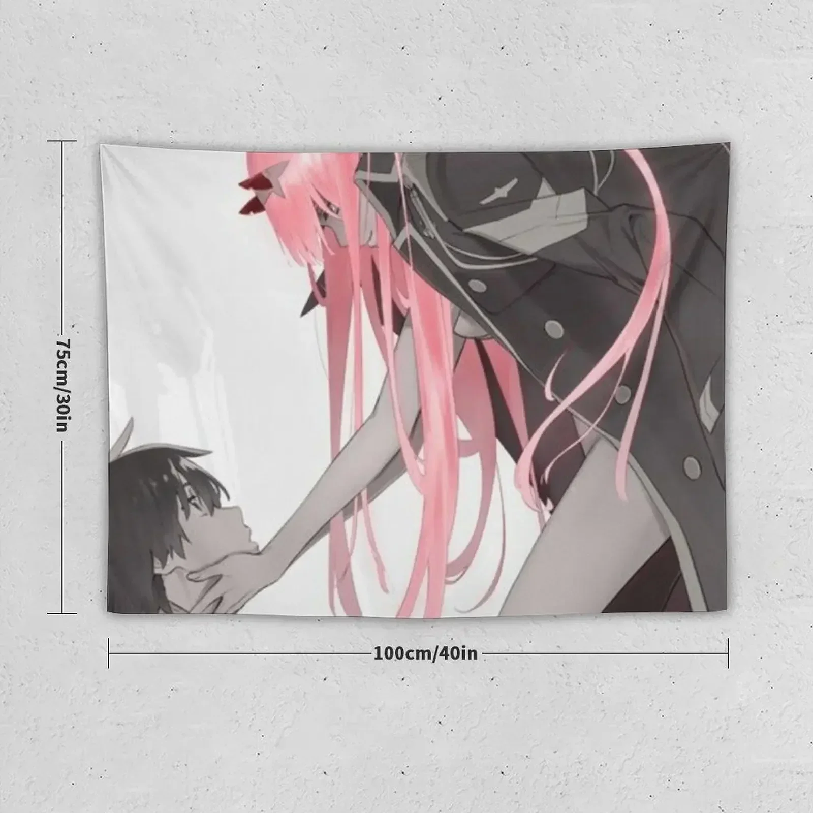 Darling in the FranXX: Hiro and Zero Two Tapestry Decoration For Bedroom Decoration Home Tapestry