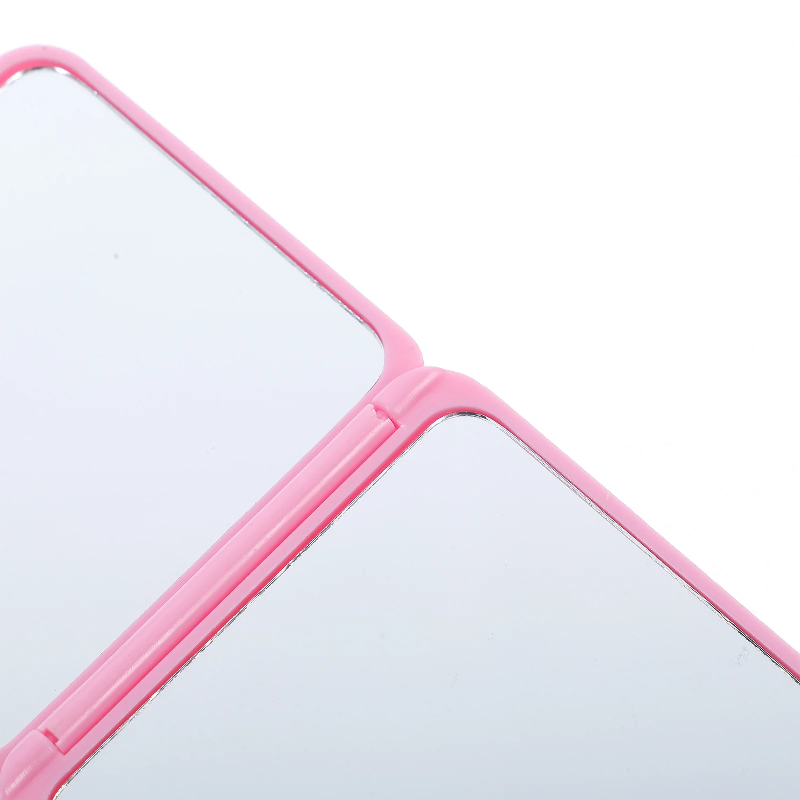 4 pçs portátil dobrável mini espelho de maquiagem dupla face hd reflexão viagem compacto pequeno espelho de bolso portátil