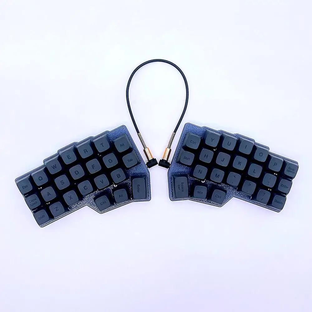 46 KeysCORNE Wired Split Keyboard RGB Hot-swappable Single Mode Kaiyuan Control Ergonomic Split RGB VIAL Left-hand Keyboard