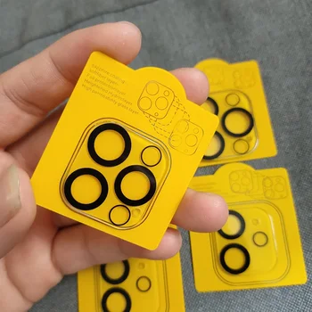 מגן עדשת מצלמה 3 יחידות עבור iPhone 15 Pro Max זכוכית הגנה iPhone 16 14 11 12 13 14 Plus 13 Mini מגן מסך לעדשה