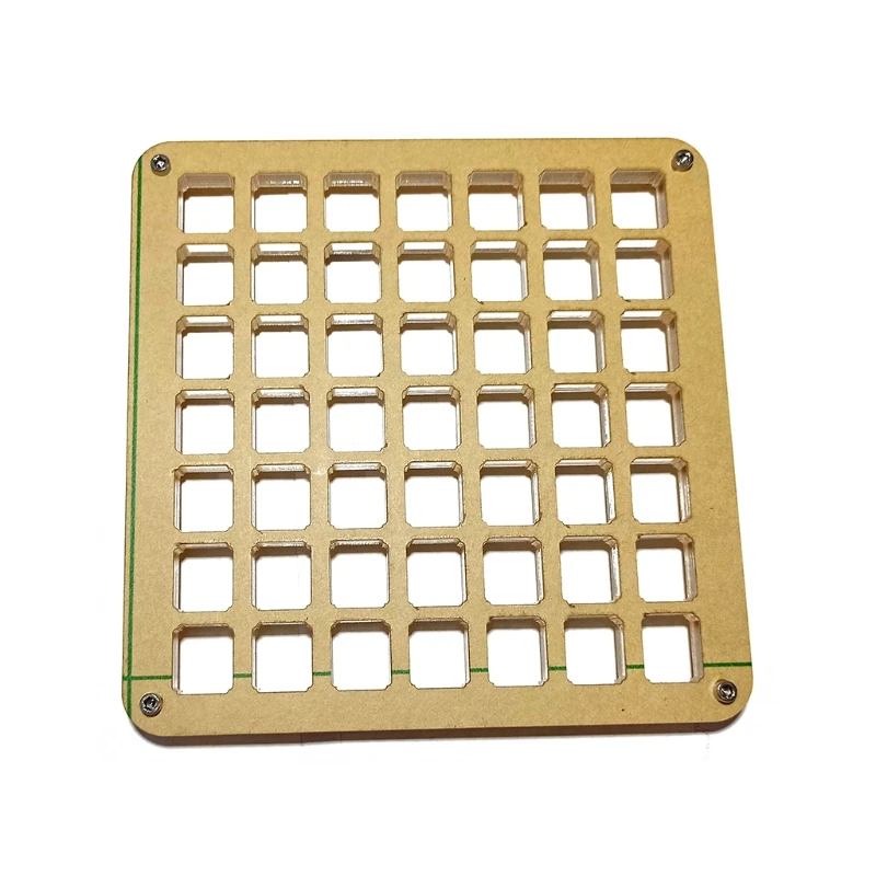 Acrylic Switch Tester Base for Switch Mechanical Keyboard Double Layer Switch Tester Base DIY Tool 36/49/64 Holes