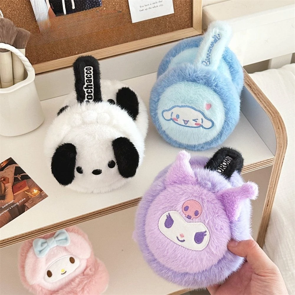 Miniso Sanrio 정품 공인 귀마개 귀여운 만화 소녀 하트 가을, 겨울 다목적 편안한 부드러운 열
