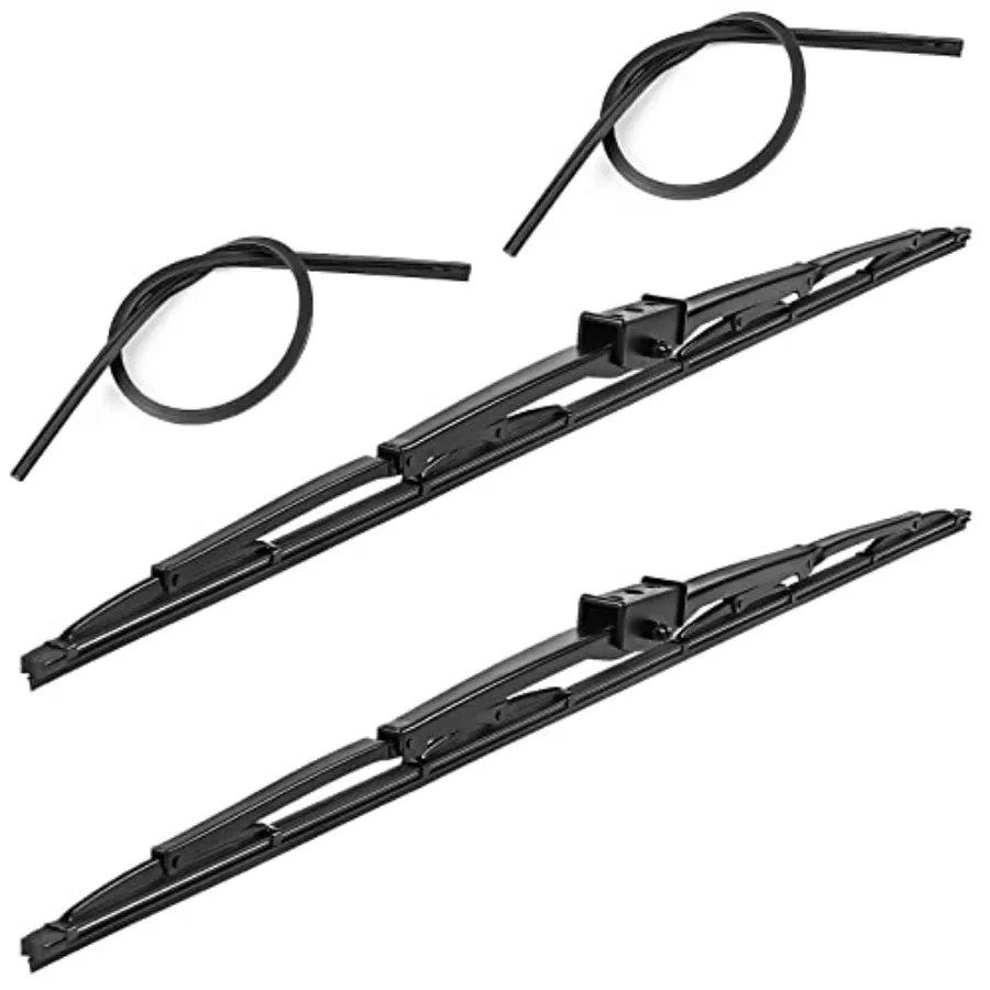 

2Pcs 36" Heavy Duty Windshield Saddle Mount Wiper Blade Replacement for Motorhome Recreational Vehicle RV and Bus with 2 Rubber