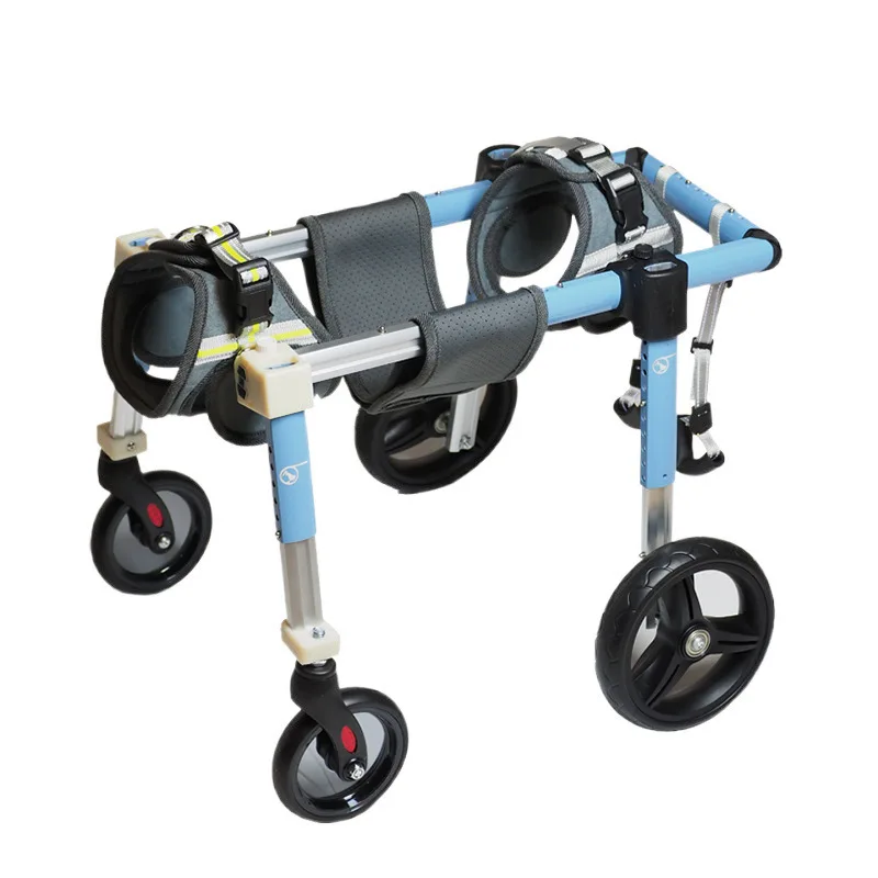 

Dog wheelchair Pet wheelchair Four limbs Dog disability training Rehabilitation scooter Elderly four-wheeled dog cart Universal