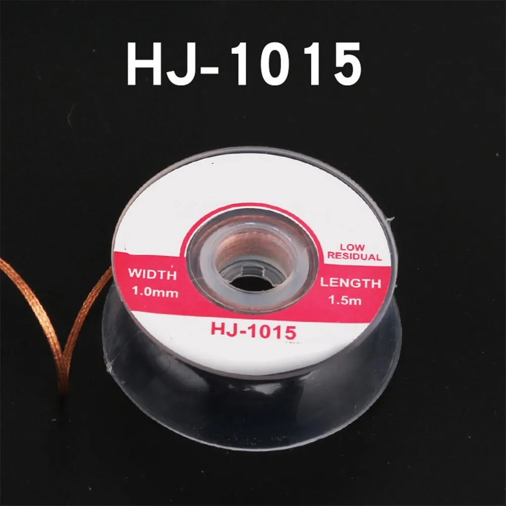 1.5M Desoldering Braid Pure Copper Solder Remover Wire For PCB Repair, High Efficiency Tin Absorbing Tool