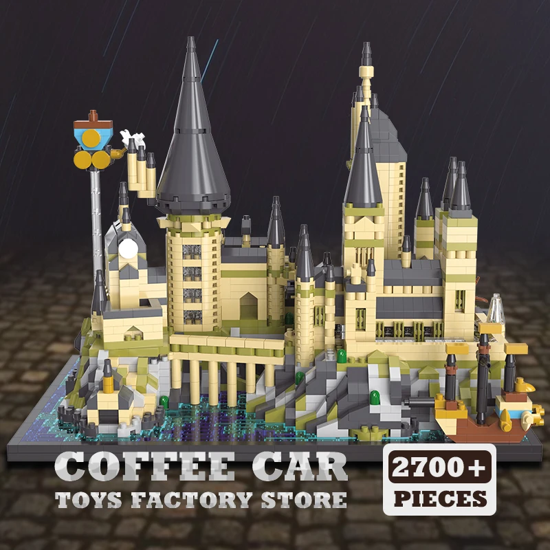 Magic World Building Scene Diamond Blocks 3D Model Dream Medieval Castle Bricks MOC Set Puzzle Toys Adult Children Birthday Gift