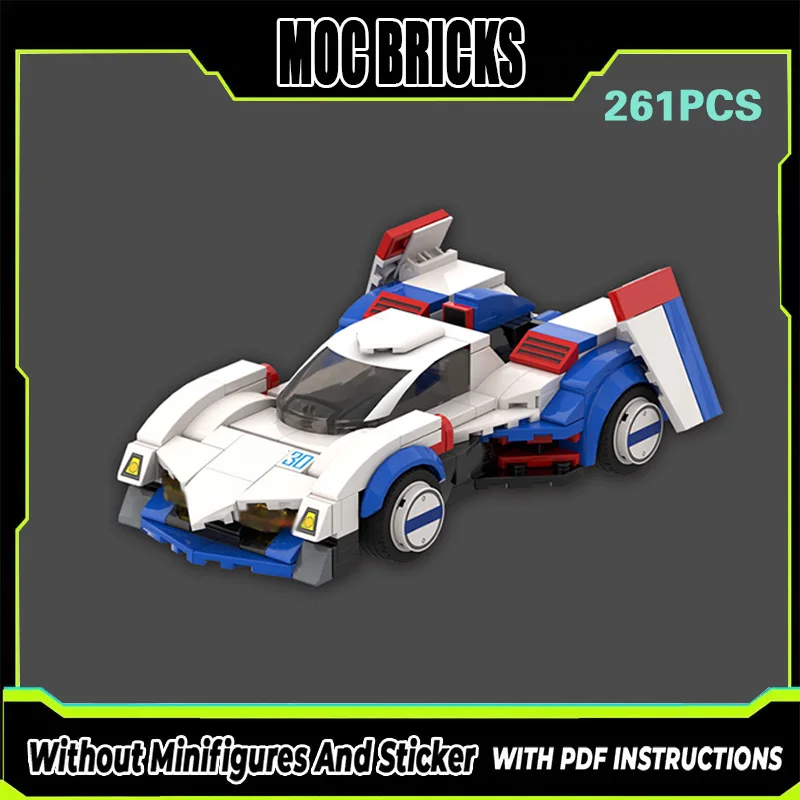 

Конструктор City Car Model MOC: Гоночный автомобиль GSX (одноместный), модульная технология, подарки, праздничный набор для сборки, детские игрушки