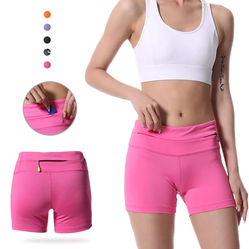 

(XS-L)2 in 1 Quick Dry Fanny Pack Sport Shorts Women Girls Running Yoga Cycling Marathon Indoor Fitness Waist Pouch Gym Shorts
