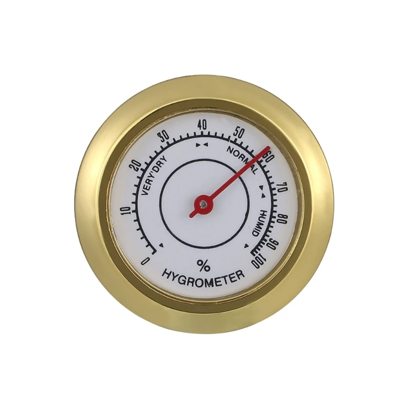 43mm Mini Mechanical Hygrometer Thermometer Stainless Steel Temperature Humidity Gauges For Indoor Outdoor