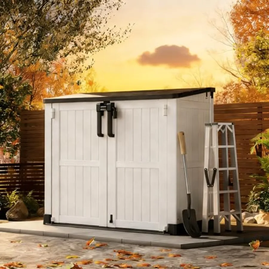 

Outdoor Horizonl Resin Storage Box 36 Cu Feet wi Loable Doors, Porble Outdoor Storage Shed -Waterof Outdoor Storage Cabinet for
