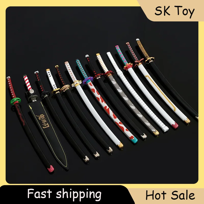 ดาบคาตานะ ดาบพิฆาตอสูร คามาโดะ ทันจิโร่ ขนาด 25 ซม. ของสะสมจากอนิเมะ ทำจากโลหะทั้งหมด ของเล่นดาบ ของตกแต่ง ของขวัญ ของสะสม กิจกรรมกลางแจ้ง