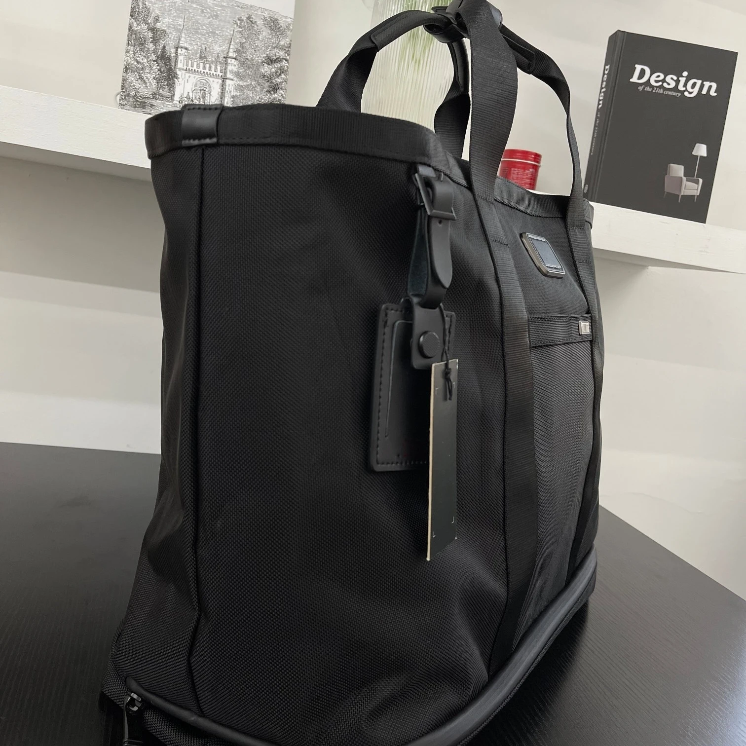 Apha3 Series Men's Handbag Ballistic Nylon Large Capacity Travel Bag Single Shoulder Bag Casual Shopping Bag Shape Pure Color