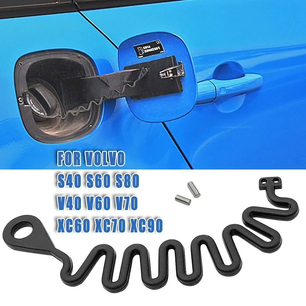 

For Volvo S80 S60 S40 S60L XC60/XC90 Fuel Tank Gas Cap Filler WIre Tether Cable Black-Accessories For Vehicles