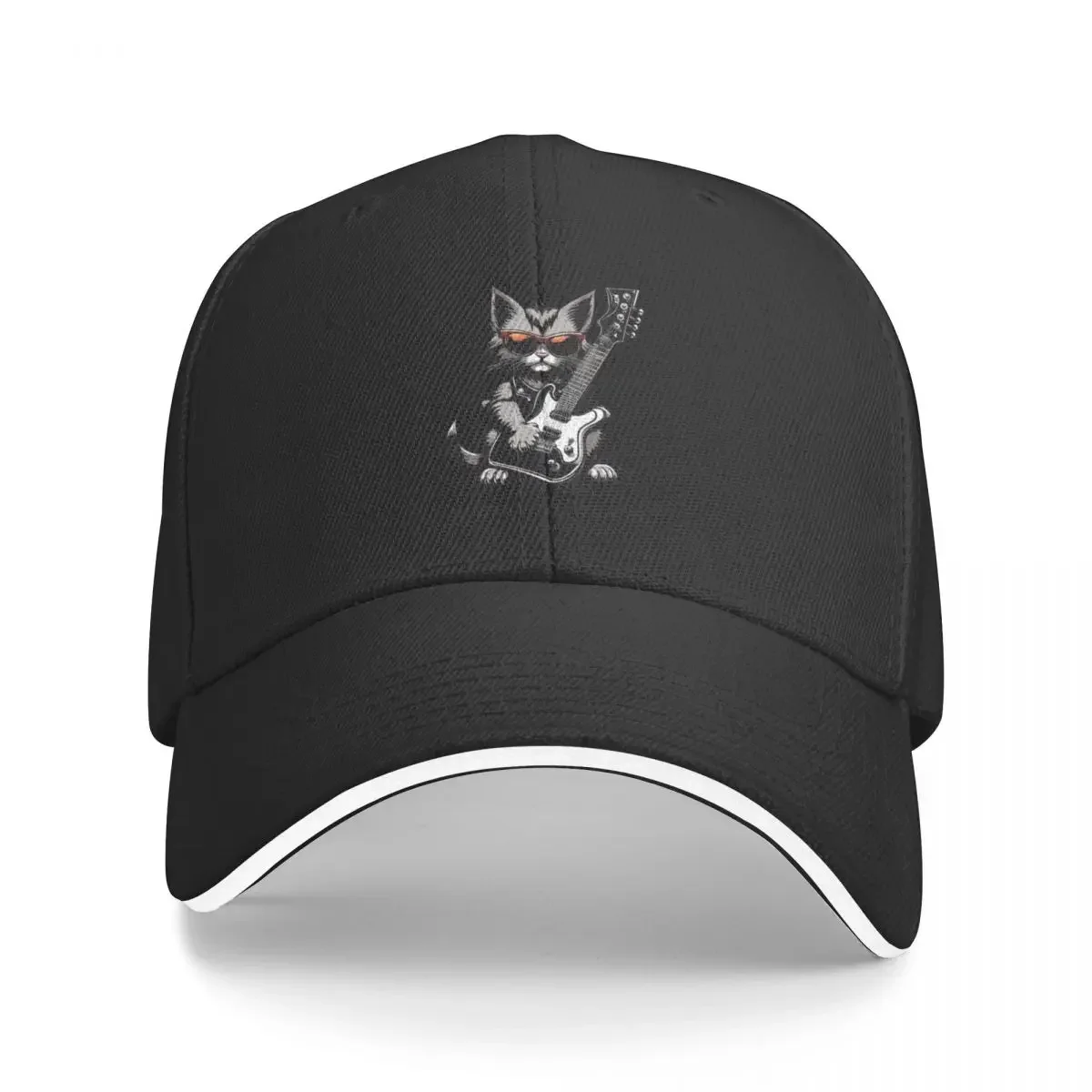 Cool Rock ‘n’ Roll Stones Cat Baseball Cap Vintage Horse Hat Hats Man Women's