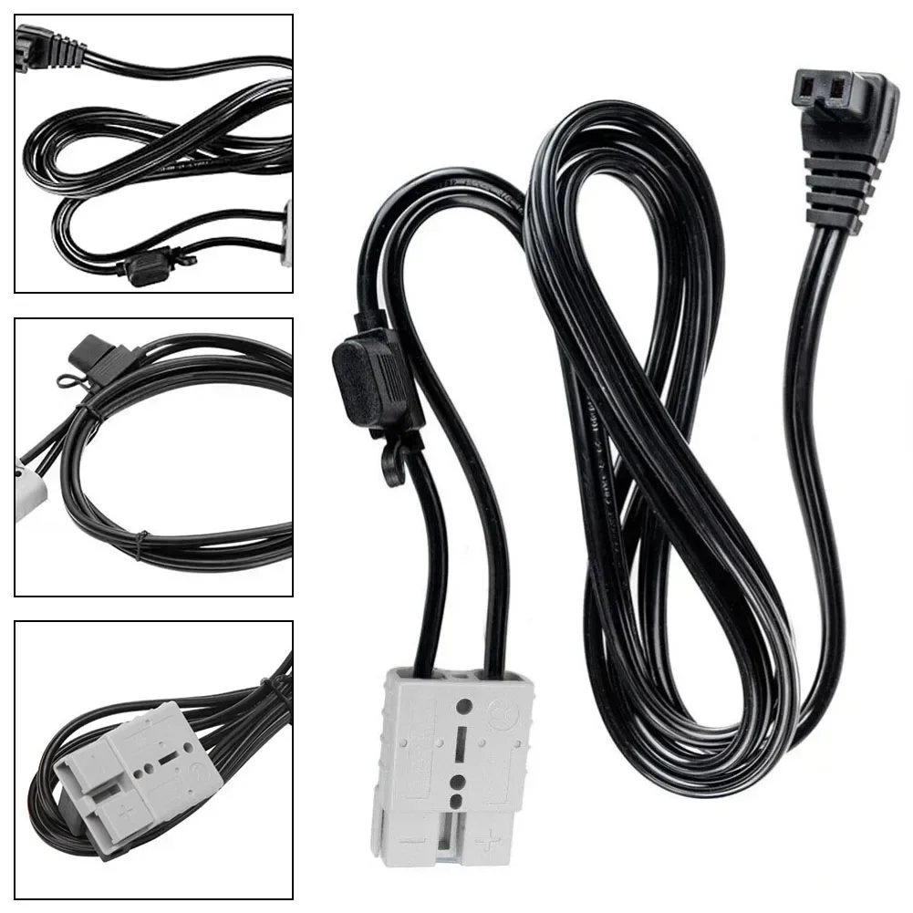 1pcs 50A For Anderson Plug Power Cord Extra-thick 16AWG Cable With Fuse Holder For 12V RV Refrigerator Freezer Connector