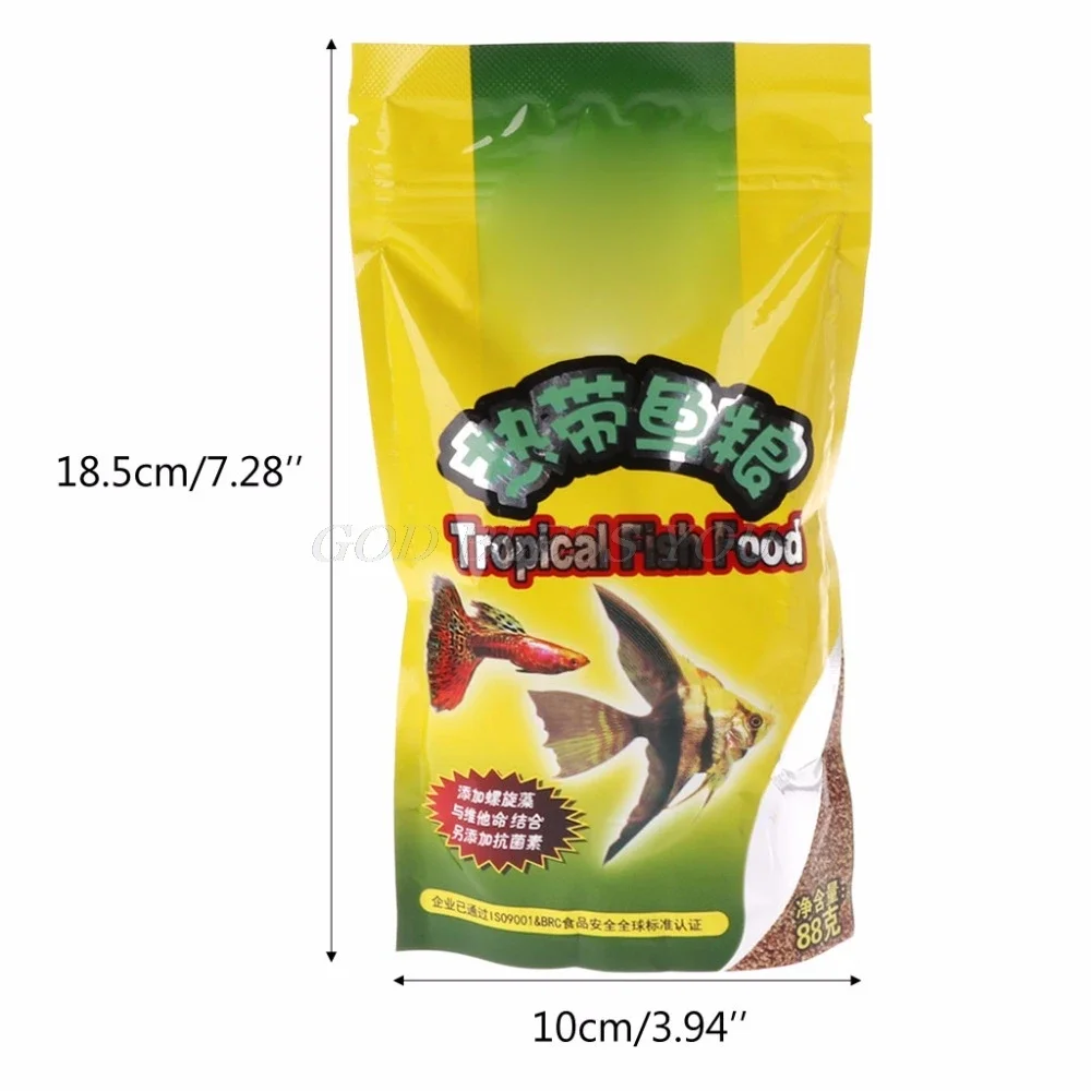 Tanque de peces tropicales, comida para peces pequeños, grano de alimentación, 98g, Comida para peces deliciosa, especialmente para Guppy Lantern, 1