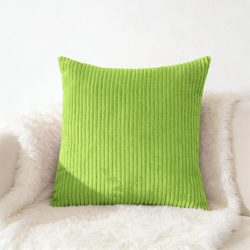 Cord-Kissenbezug, 40 x 40, 45 x 45, 50 x 50, 30 x 50 cm, weicher Plüsch-Flanell-Kissenbezug, flauschiger Couch-Kissenbezug für Sofa und Wohnzimmer